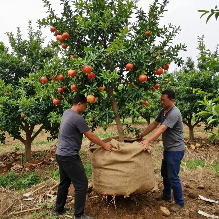 جابجایی درخت انار
