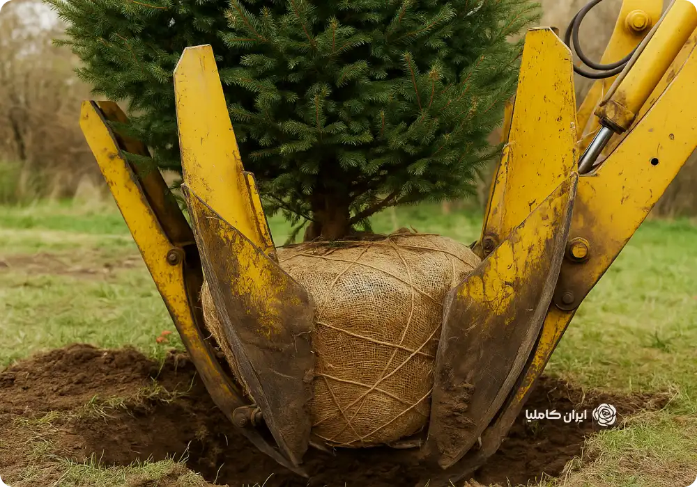 بهترین زمان جابجایی درخت کاج
