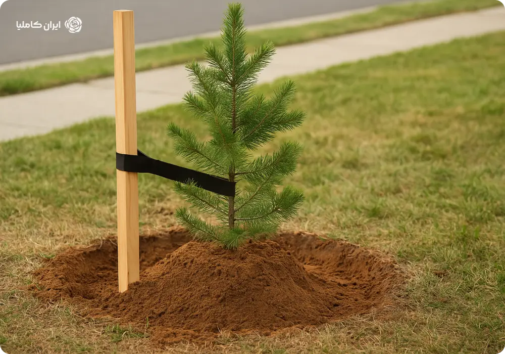 مراقبت های پس از جابجایی درخت کاج